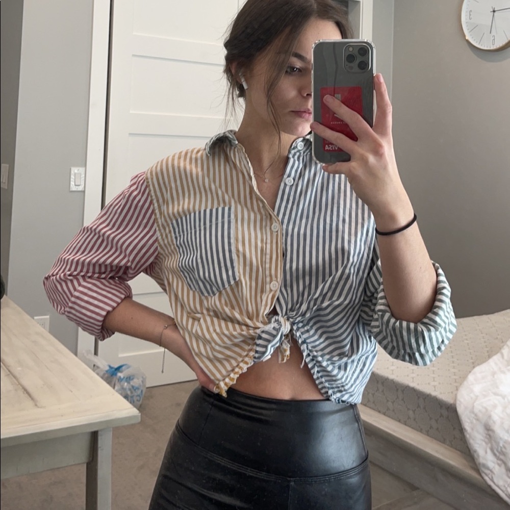 colorful pacsun blouse